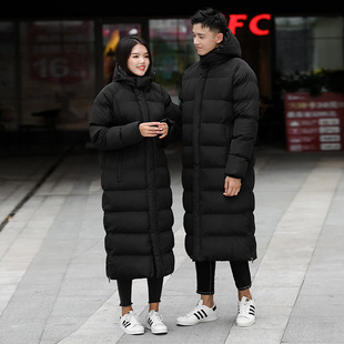 2020棉衣男女中长款冬加厚新款训练教练外套情侣羽绒棉服棉袄定制