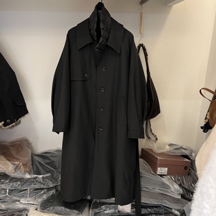 欧货2025冬季新款气质高级感长款风衣90白鹅绒两件套羽绒服外套女