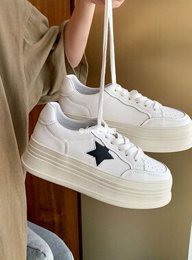 【sheii苏茵茵】布利斯周末~韩国星星厚底运动休闲板鞋女小白鞋