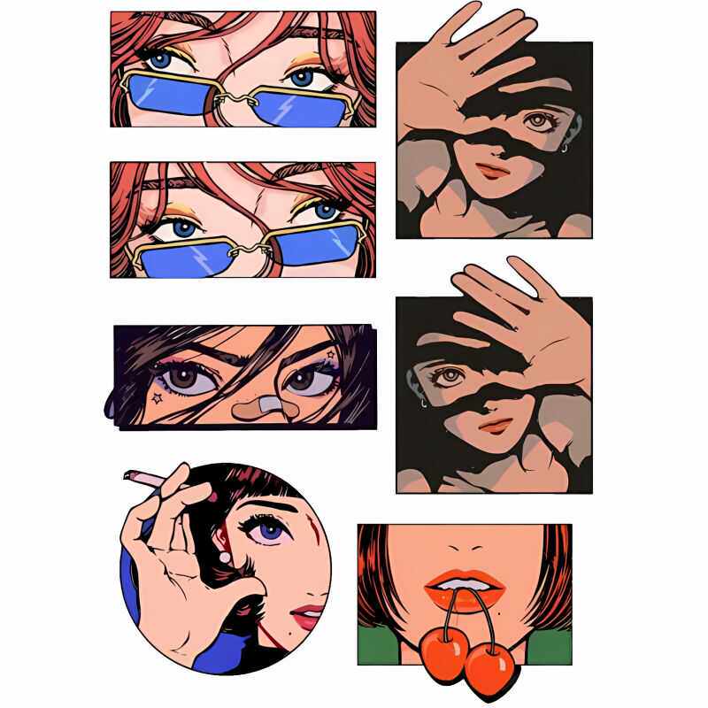 卡通电动车贴纸装饰防水车身贴小牛雅迪台铃汽车身个性摩托车贴