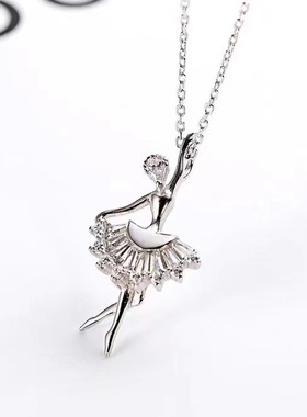 法国cherry kittys925银礼物会跳舞的芭蕾女孩舞者简约小清新森系