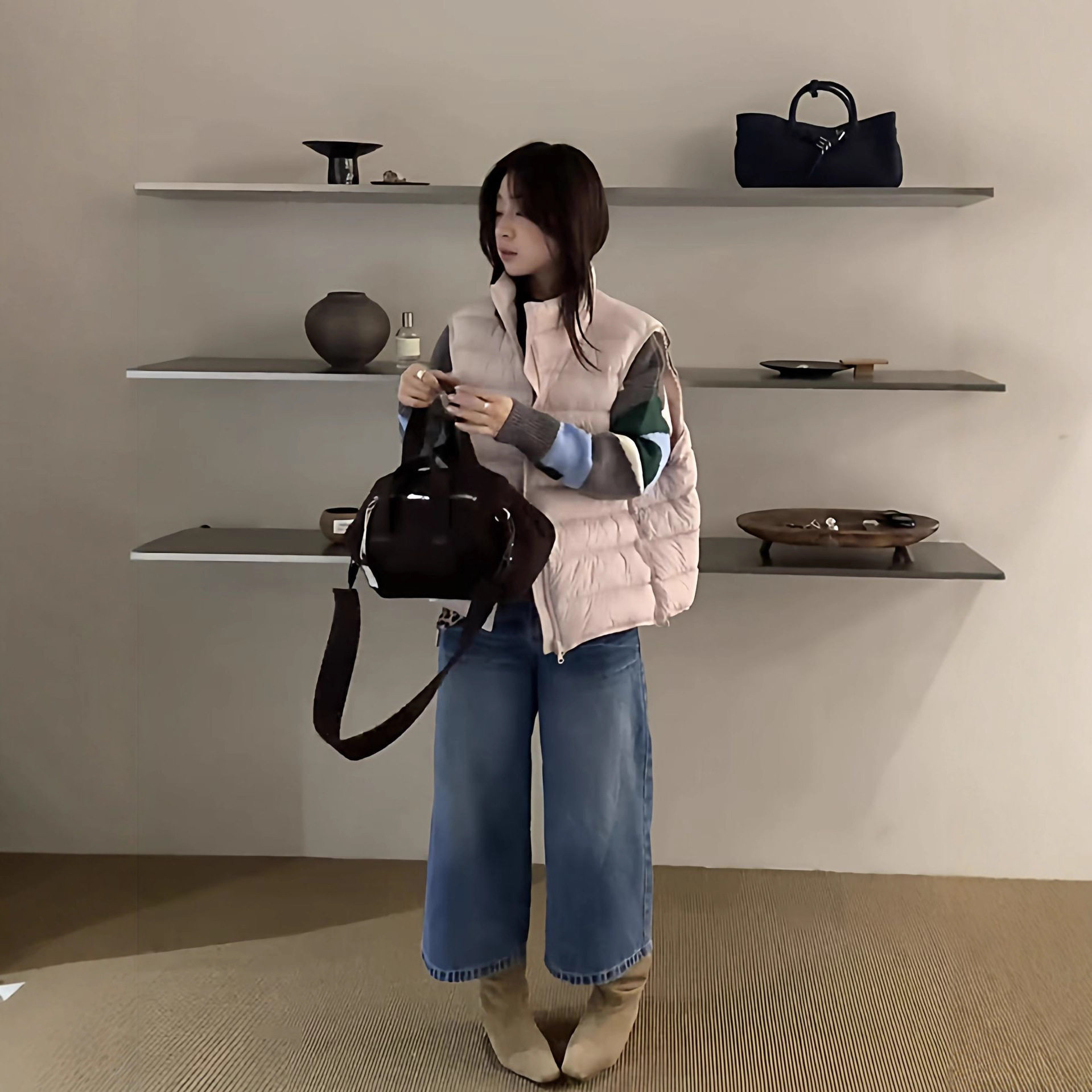 法国gentle motto秋冬韩系设计感90白鸭绒羽绒马夹女短款休闲