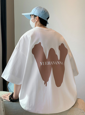 BDLS工作室文艺男女店港风情侣款短袖t恤夏季男士宽松纯棉半袖潮