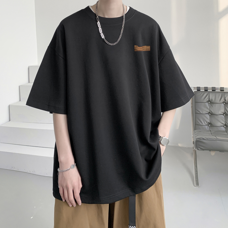 BDLS工作室文艺男女店港风情侣款男女重磅纯棉夏季短袖t恤男半袖