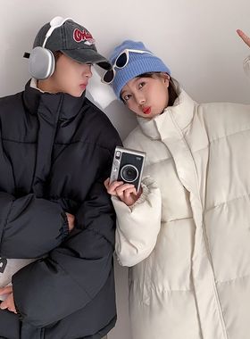 BDLS工作室文艺男女店港风情侣款情侣棉衣男棉袄加绒加厚棉服外套