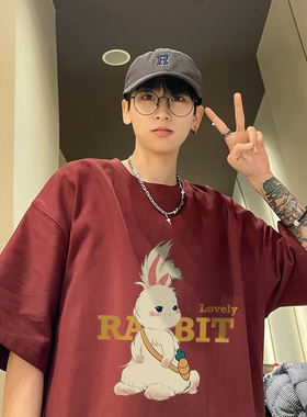 BDLS工作室文艺男女店港风情侣款230g重磅纯夏季短袖t恤男半袖男