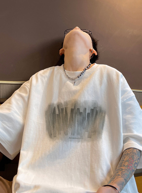 BDLS工作室文艺男女店港风情侣款230g重磅纯夏季短袖t恤男半袖男