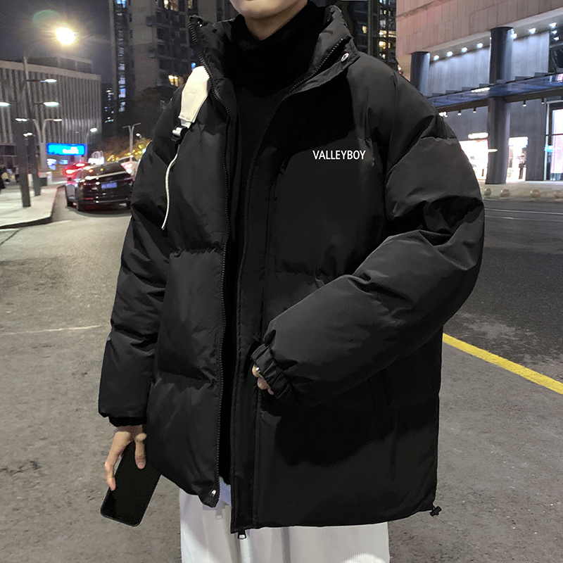 BDLS工作室文艺男女店港风情侣款立领棉衣外套宽松男女面包服棉服