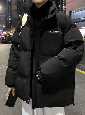 BDLS工作室文艺男女店港风情侣款立领棉衣外套宽松男女面包服棉服