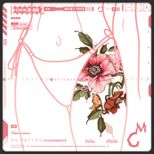 浪漫孤芳 山茶花 北欧性感唯美盛放花朵遮盖疤痕大腿美体纹身贴纸