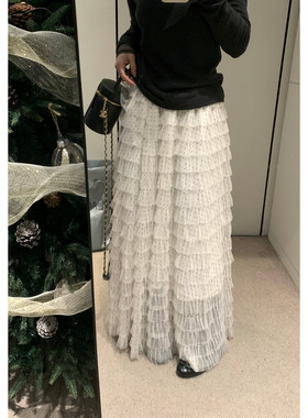 王炸神裙~2026秋冬高级感韩系简约纱裙蛋糕裙 气质百搭显瘦半身裙