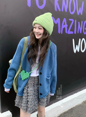 勇敢少女2025秋季网纱层叠蓬蓬短裙 设计感小众小个子网纱蛋糕裙