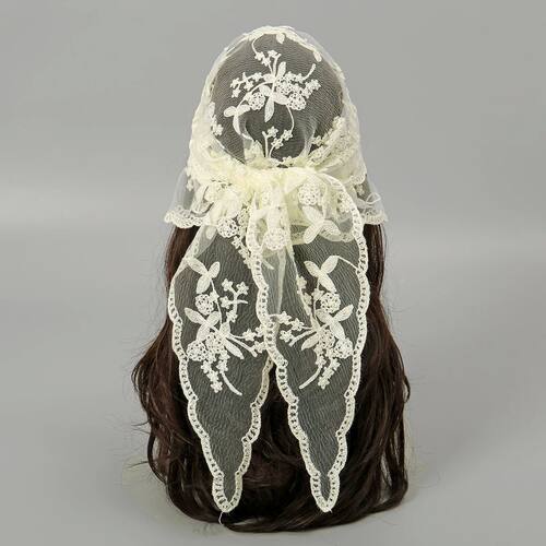 Fashion Ins Lace Hair Scarf Women Retro Triangle Hair Bands
