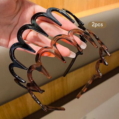 2 internet red hair clips with teeth and anti slip hair clip