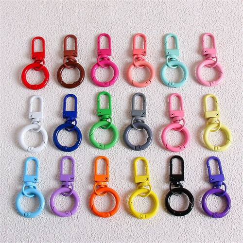 5/10/30pcs Keyring Lobster Clasp Spring Buckle With Buckle C
