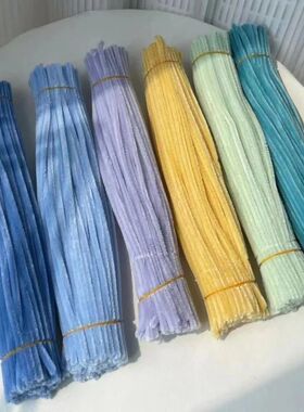 100Pcs Pipe Cleaners Craft,Chenille Stem Fuzzy Sticks Craft
