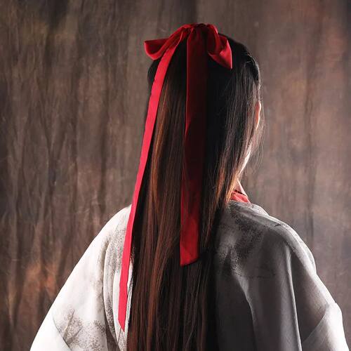 Fashion Solid Color Chiffon Long Ribbons Ancient Style Hair