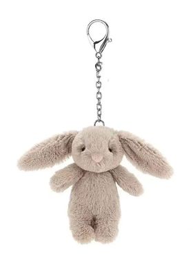 Stuffed Animals Cute Cartoon Rabbit Keychain Love Pompom Tri