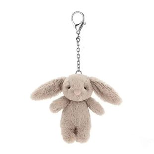 Stuffed Animals Cute Cartoon Rabbit Keychain Love Pompom Tri
