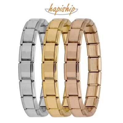 Hapiship New Women's Jewelry 9mm Width Itanlian Elastic Char
