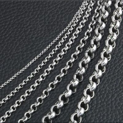 Fashion New Width 2mm-5mm Stainless Steel Round Pearl Chain