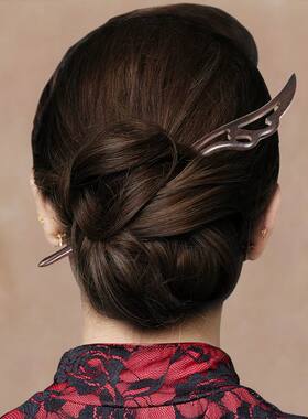 Traditional Hair Sticks Chinese Hair Clips Hairp Carved Wood