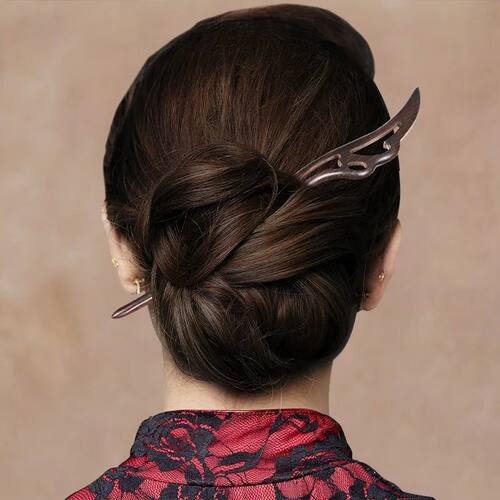 Traditional Hair Sticks Chinese Hair Clips Hairp Carved Wood
