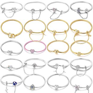 New 925 Sterling Silver Classic Exquisite Heart-shaped Safet