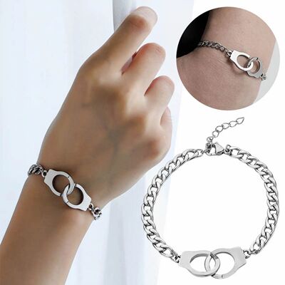 Christmas Jewelry Set Women Handcuff Stainless Steel Couples