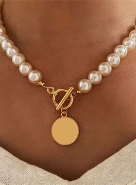 2025 Fashion Wedding Pearl Choker Necklace For Women Vintage