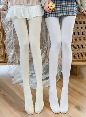 New Spring Velvet White Women Tights 100D Woman Lolita Balle