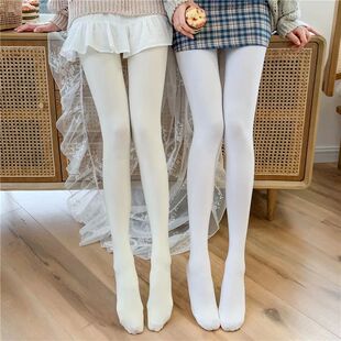 New Spring Velvet White Women Tights 100D Woman Lolita Balle