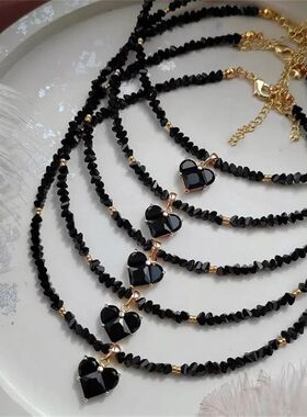 Fashion Vintage Sexy Zircon Heart Pendant Necklace For Women