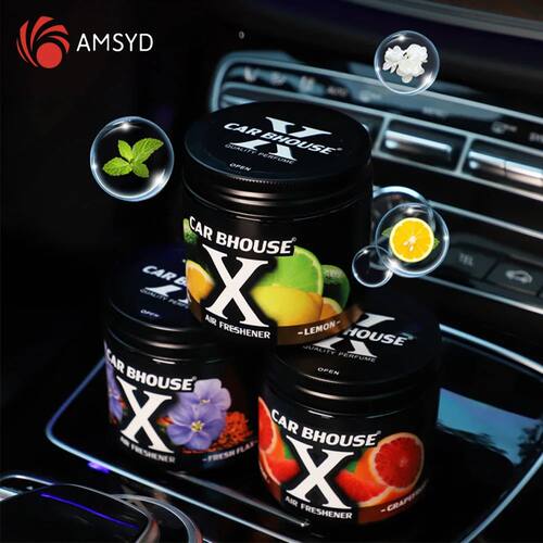 Car Air Freshener Solid Cologne Lavender Lemon Auto Accessor