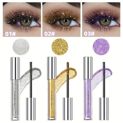 Waterproof Diamond Shine Volume Curl Mascara - Glitter Snow
