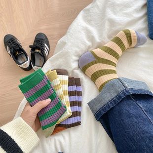 Socks Women Autumn Spring Winter Korea Style Street Sport Co