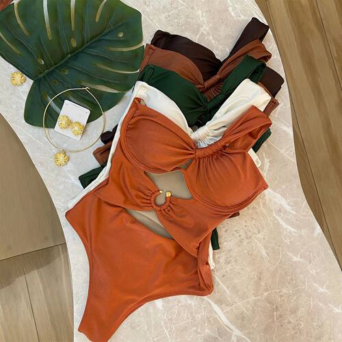 One Shoulder Swimsuit Women Swimwear Sexy Bikinis Female Biq