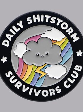 Storm Enamel Pin Survivor Club Brooch Pines Lapel P Badge on