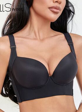 FallSweet Deep Cup Bra Push Up Bras for Women Plus Size Hide