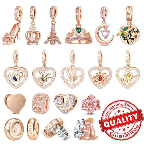 Rose Gold Series 925 Sterling Silver Twelve Constellation Cr
