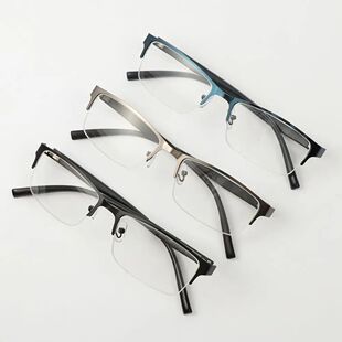 Men Square Frame Business Myopia Glasses Vintage Eye Protect