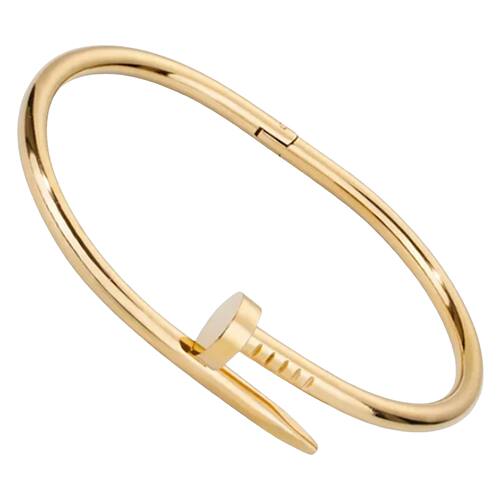 Rose Teardrop Necklace Titanium Steel Bracelet With Gold Pla