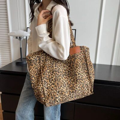 Leopard Design 2024 KoreanShopper Big Shopping Bags for Wome