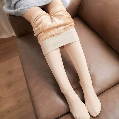 Fleece Lined Women's Thermal Winter Tights Thick Warm Sheer