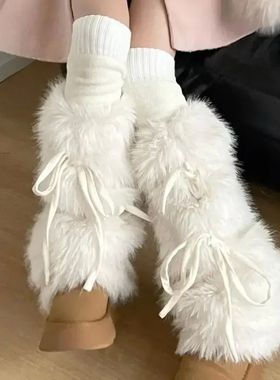 JK Girls Boot Cuffs Leg Warmers Women Winter Warm Sweet Ribb