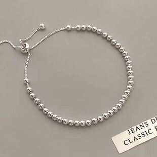 100% Solid 925 Sterling Silver Metal Bracelets for Women Men