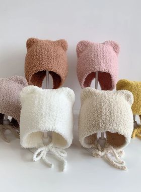 Winter Baby Beanie Cap Cartoon Ear Protection Soft Warm Knit