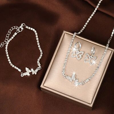 Fashionable And Trendy Earrings Necklaces Bracelets Butterfl