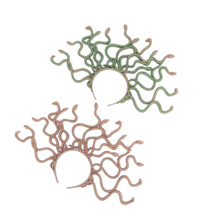 Snake Medusa Costume Headband Dres Halloween Cosplay Vintage