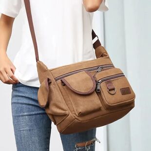 Heren Casual Sling Bag Messenger Crossbody Schouder Unisex R